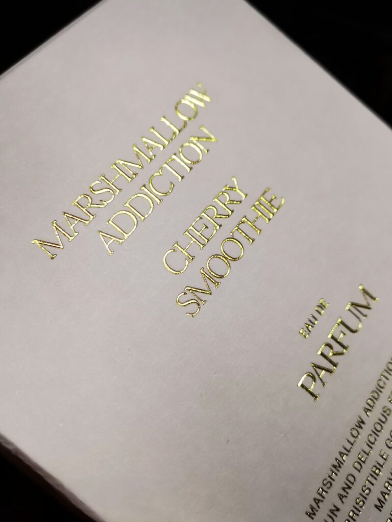 opakowanie perfum Marshmallow Addiction od ZARA